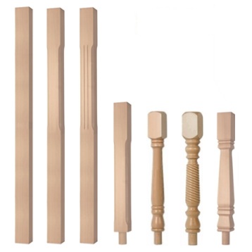 Hemlock Newel Post