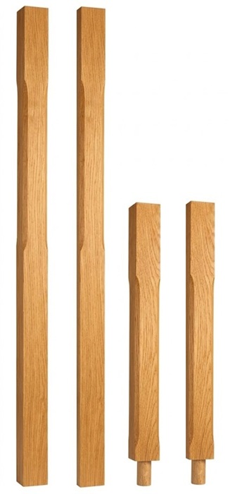 Oak 83mm Stop Chamfer Newel