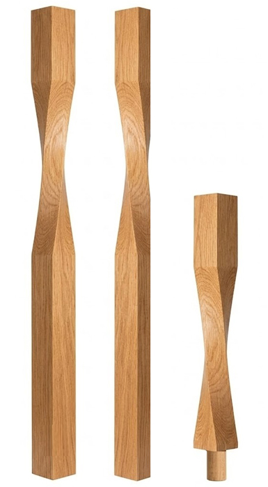 Oak Contemporary Newels