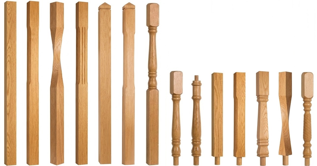 Oak 90mm Newel Posts