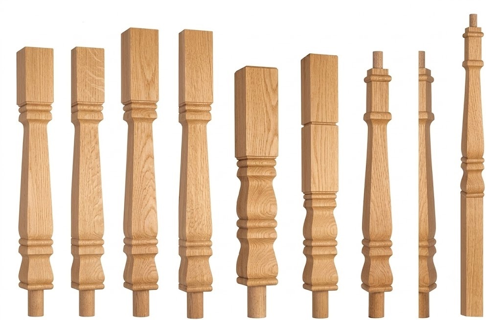 Oak Provincial Newels