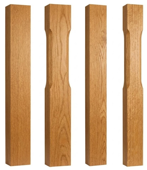 Oak 90x120mm and 90x180mm Newel Posts