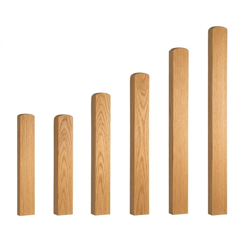 83mm Solid Oak Newel Base