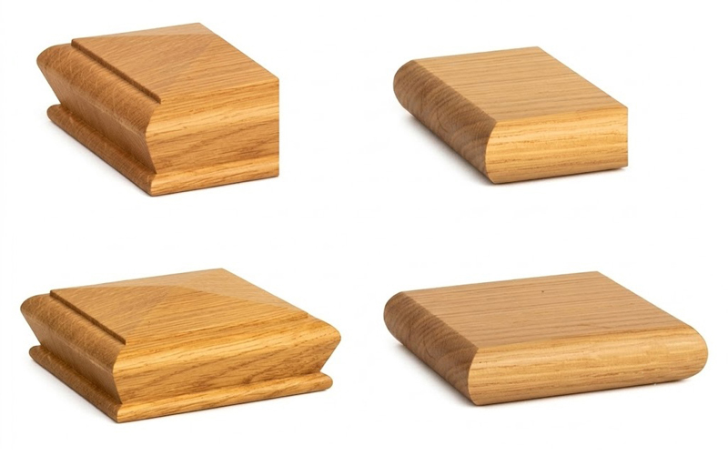 Solid Oak 70mm Newel Caps