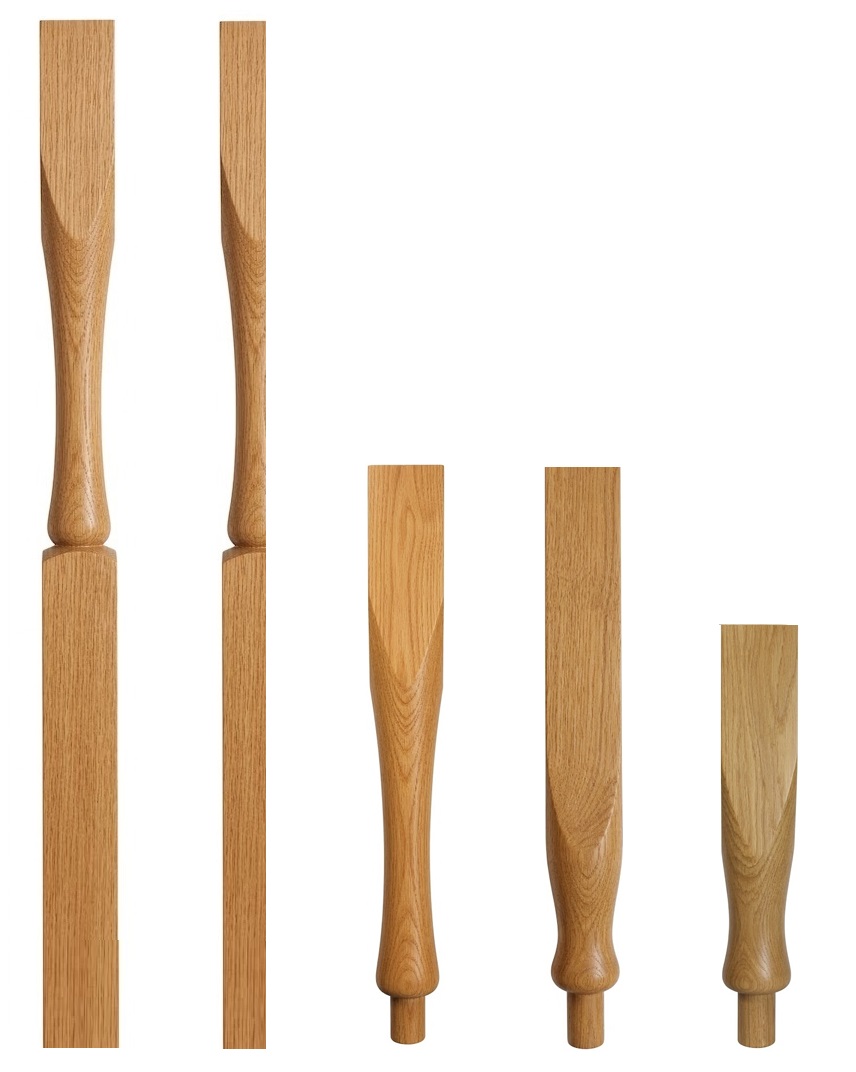 Oak Precision Newel Posts