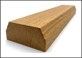 Ungrooved Oak TB Baserail