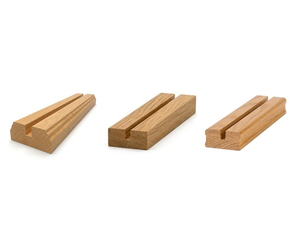 Selection White Oak 8mm Grooved Baserails For Glass