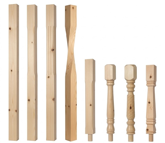 Pine Newel Post