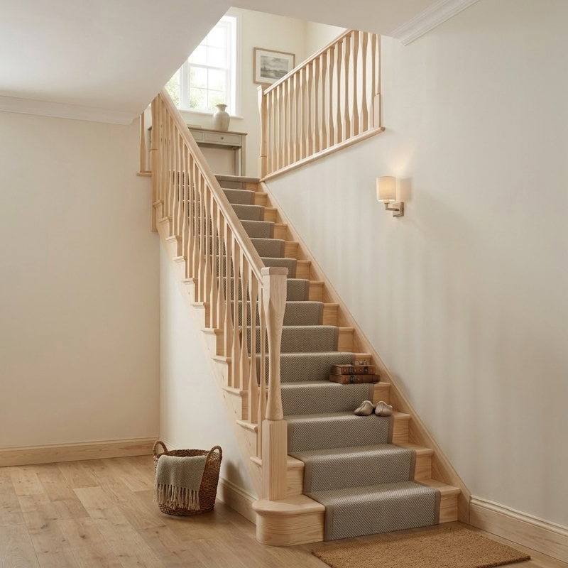 Pine Precision Stair and Landing Staircase