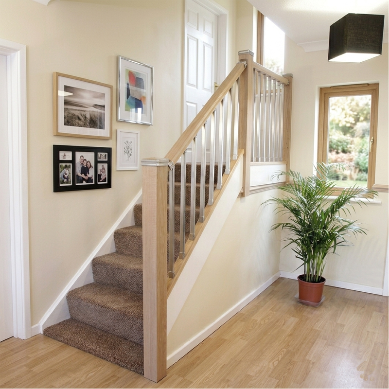 Solution Chrome and Oak Staircase