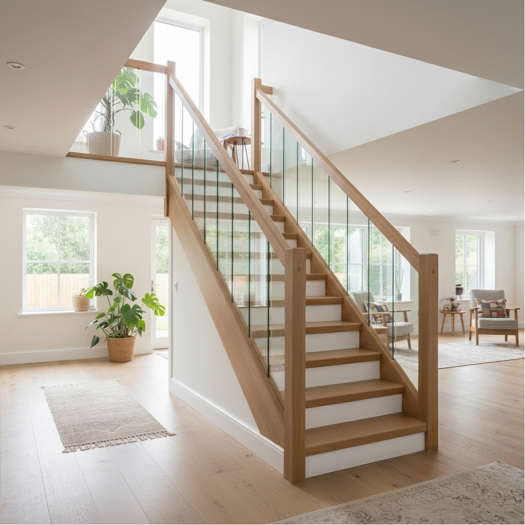 Solution Rake Slot Glass Staircase Diagram