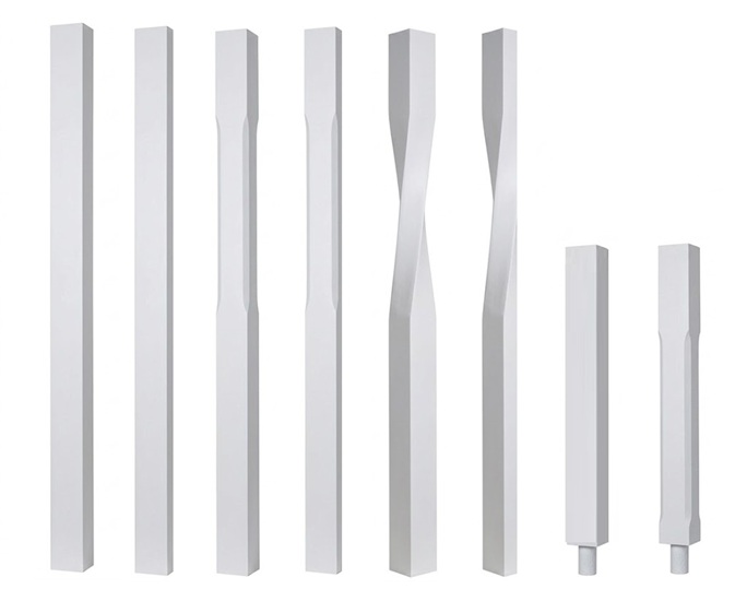 White Primed Newel Post
