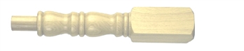 Oak 120mm Georgian Newel Post 205mm Head