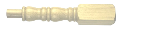 Oak 120mm Georgian Newel Post 205mm Head