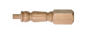 Oak 120mm Oxford Newel Post 205mm Head
