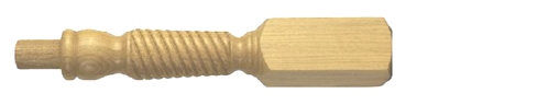 Oak 120mm Pulpit Barley Twist Newel Post 205mm Head