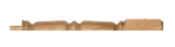 Oak 120mm Half Grecian Newel Post 220mm Head