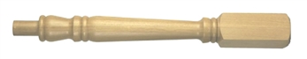 Oak 120mm Georgian Newel Post 220mm Head