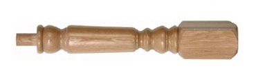 Oak 120mm Oxford Newel Post 220mm Head