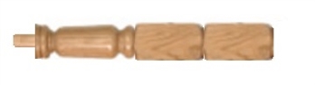 Oak 120mm Grecian Newel Post 415mm Head
