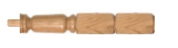 Oak 120mm Grecian Newel Post 415mm Head