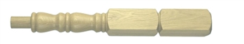 Oak 120mm Georgian Newel Post 415mm Head