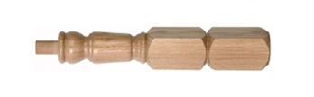 Oak 120mm Oxford Newel Post 415mm Head