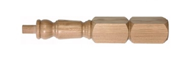 Oak 120mm Oxford Newel Post 415mm Head