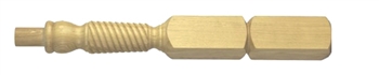 Oak 120mm Barley Twist Newel Post 415mm Head