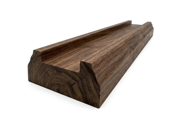 Walnut Baserail 2.4mtr 32mm groove with infill