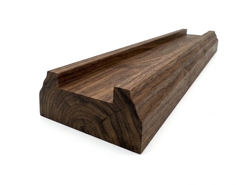 Walnut Baserail 2.4mtr 32mm groove with infill