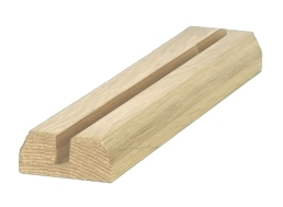 Oak TB Baserail 2.4mtr 8mm Groove For Glass Inc Infill