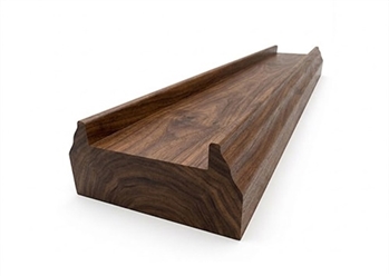 Walnut Baserail 3.0mtr 41mm groove with infill
