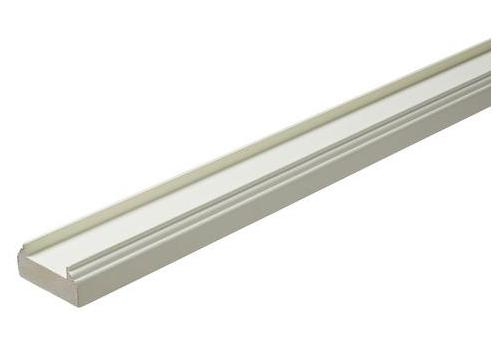 White Primed Baserail 3.6mtr - 41mm groove with infill