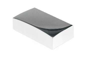 Unique Chrome Half Flat Newel Cap 90mm