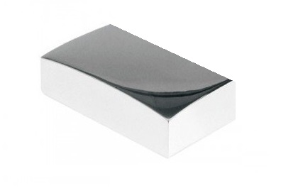 Unique Chrome Half Flat Newel Cap 90mm