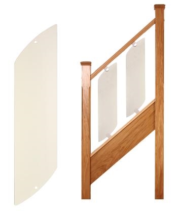 Solution Rake Clear Glass Panel