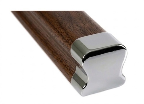 HDR Chrome Handrail End Cap Walnut