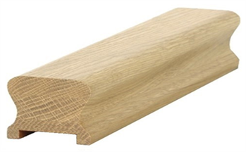 Oak HDR Handrail 1.2mtr 55mm groove with infill