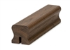 Walnut HDR Handrail 2.4mtr 10mm x 25mm Groove For Glass Inc Infill