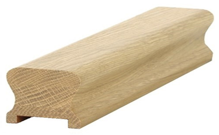 Oak HDR Handrail 2.4mtr 55mm groove with infill