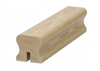 Ash HDR Handrail 2.4mtr 8mm x 25mm Groove For Glass Inc Infill