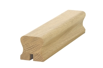 Oak HDR Handrail 3.0mtr 13mm x 25mm Groove For Metal Spindles Inc Infill