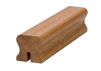 Dark Hardwood HDR Handrail 3.0mtr 8mm x 25mm Groove For Glass Inc Infill