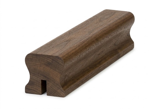 Walnut HDR Handrail 3.6mtr 10mm x 25mm Groove For Glass Inc Infill