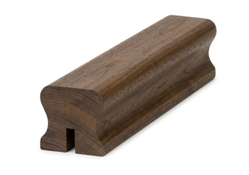 Walnut HDR Handrail 3.6mtr 13mm x 25mm Groove For Metal Inc Infill