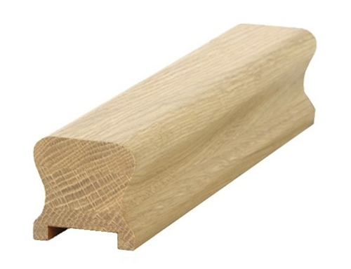 Oak HDR Handrail 3.6mtr 41mm groove with infill