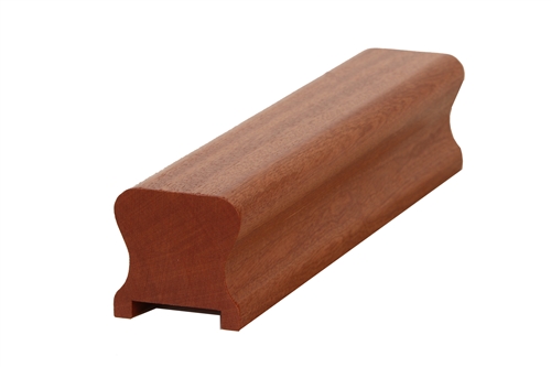 Dark Hardwood HDR Handrail 4.2mtr 35mm groove with infill