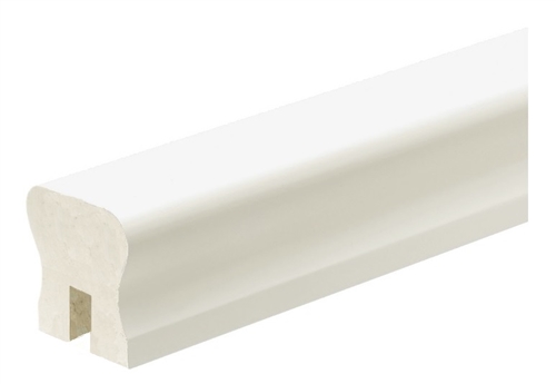 White Primed Handrail 2.4mtr - 10mm groove with infill