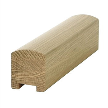 Oak Contemporary Handrail 3.0mtr - 35mm groove with infill Pat-800